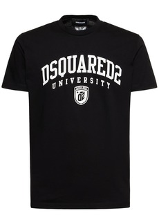 Dsquared2 University Logo Cotton Jersey T-shirt