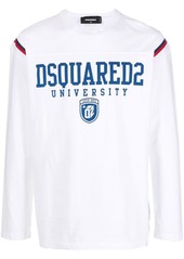 Dsquared2 University-print long-sleeve T-shirt