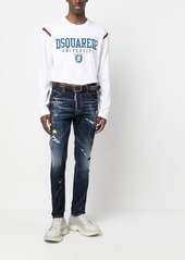 Dsquared2 University-print long-sleeve T-shirt