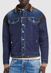 Dsquared2 Varsity Nylon & Denim Jacket