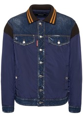 Dsquared2 Varsity Nylon & Denim Jacket