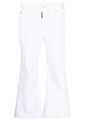 Dsquared2 White Bull cropped jeans