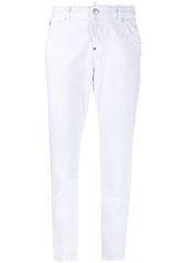 Dsquared2 White Bull cropped jeans