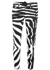 Dsquared2 zebra-print cropped trousers