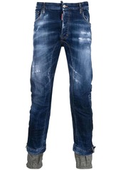 Dsquared2 zip-detail distressed-finish denim jeans