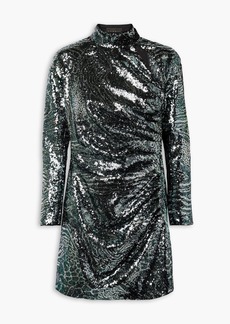 Dundas - Cutout sequined tulle mini dress - Metallic - IT 40