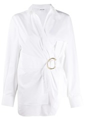 Each x Other belted wrap shirt