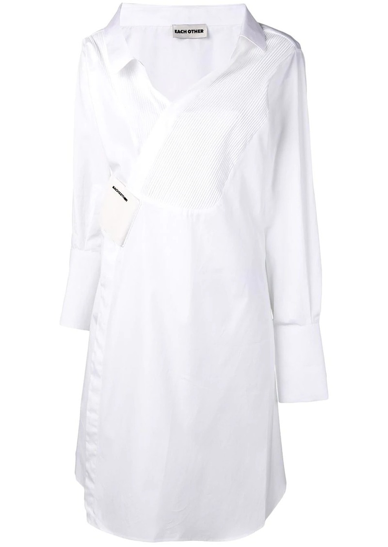 deconstructed tailoring shirt dress