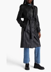 Each x Other - Belted faux leather trench coat - Black - S