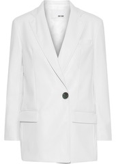 Each X Other Woman Faux Leather Blazer Ivory