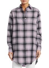 Each x Other Flannel Check Graphic Shirt