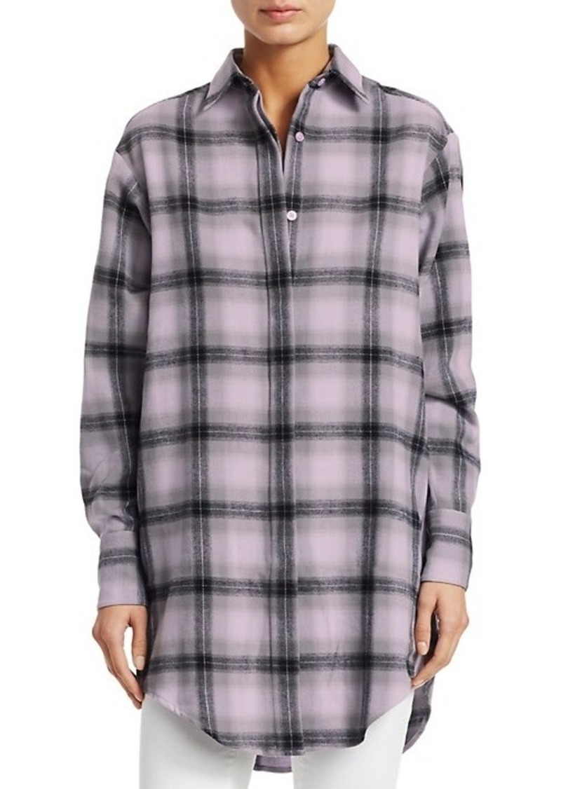 Flannel Check Graphic Shirt