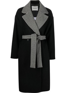 Each x Other houndstooth belted coat