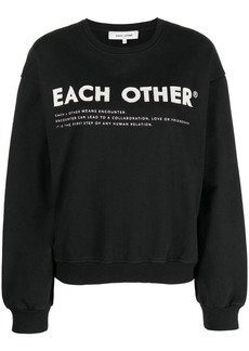 Each x Other logo-print cotton sweatshirt