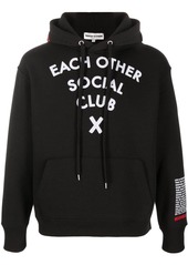 Each x Other Social Club logo-print hoodie