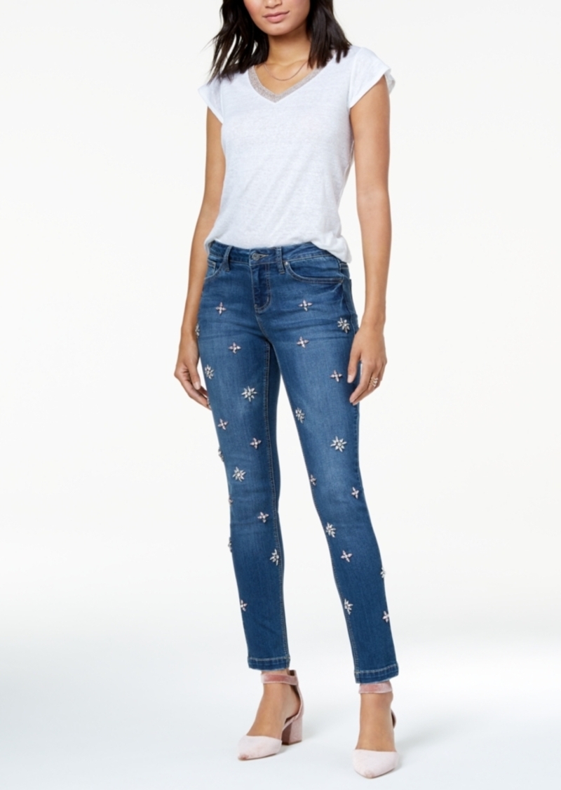 rhinestone skinny jeans