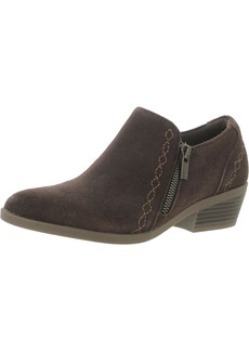 Earth Collette Caitlyn Womens Suede Embroidered Booties