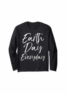 Earth Day Everyday Long Sleeve Shirt for Women with Leggings