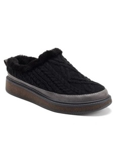 EARTH ELEMENTS Earth® Origins Acacia Cable Knit Slipper in Black at Nordstrom