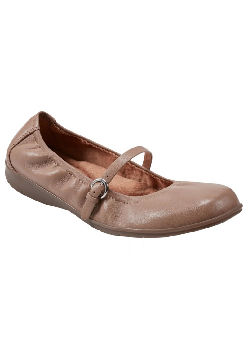 Earth Footwear Women' Korvino Mary Jane Flat Light Natural 110 8.5W