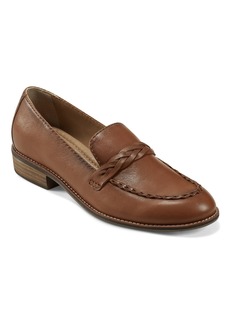 Earth Women's Edie Stacked Heel Casual Slip-on Loafers - Medium Brown Leather