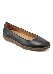 Earth Women's Landen Slip-on Round Toe Casual Ballet Flats - Dark Blue Leather