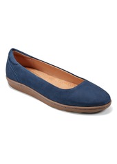 Earth Women's Landen Slip-on Round Toe Casual Ballet Flats - Dark Blue Leather