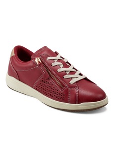 Earth Women's Netta Lace-Up Sneakers - Cherry Red Leather