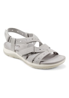 Earth Women's Samsin Strappy Round Toe Casual Sandals - Light Gray