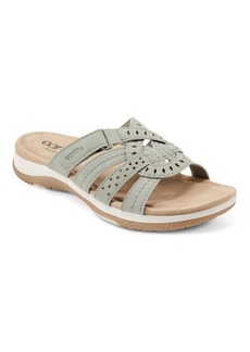 Earth Women's Sassoni Slip-On Strappy Casual Sandals - Light Green