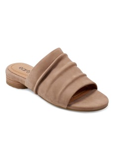 Earth Women's Talma Round Toe Slip-On Flat Casual Sandals - Taupe Nubuck