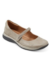 Earth Women's Tose Round Toe Mary Jane Casual Ballet Flats - Medium Natural Leather