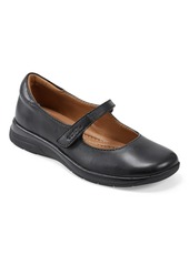 Earth Women's Tose Round Toe Mary Jane Casual Ballet Flats - Pewter Leather