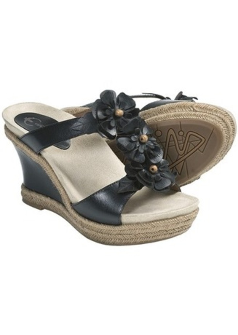 Earth Earthies Bellini Sandals - Leather, Wedge (For Women) | Shoes