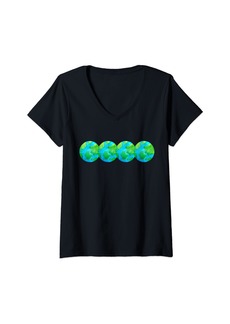 Womens Earth Day design suitable for men children and women V-Neck T-Shirt