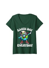 Womens Earth Day Everyday Shirt Kid Toddler Girl Boy V-Neck T-Shirt