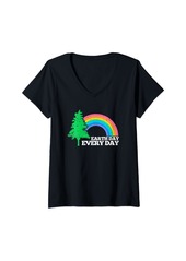 Womens Earth Day Everyday V-Neck T-Shirt