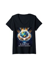 Womens Earth Day It's Your Earth Day 2024 Planet Animal Men Women V-Neck T-Shirt