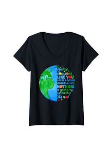 Womens Groovy Unless Someone Like You Earth Day Mens Womens Kids V-Neck T-Shirt