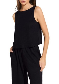 Eberjey Boat Neck Organic Linen Sleeveless Lounge Top