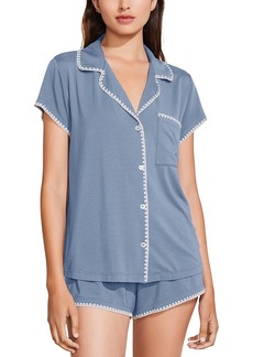 Eberjey Frida Whipstitch Short Pajama Set