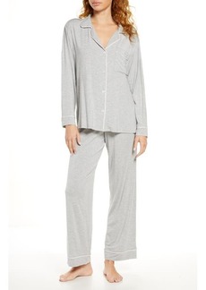 Eberjey Gisele Jersey Knit Pajamas in Heather Grey Sorbet at Nordstrom