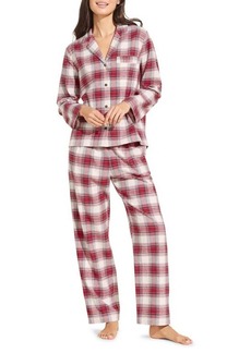 Eberjey Plaid Cotton Flannel Pajamas