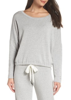 Eberjey Softest Sweats Pajama Top in Heather Grey at Nordstrom