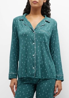 Eberjey Gisele Dot Printed Long Pajama Set