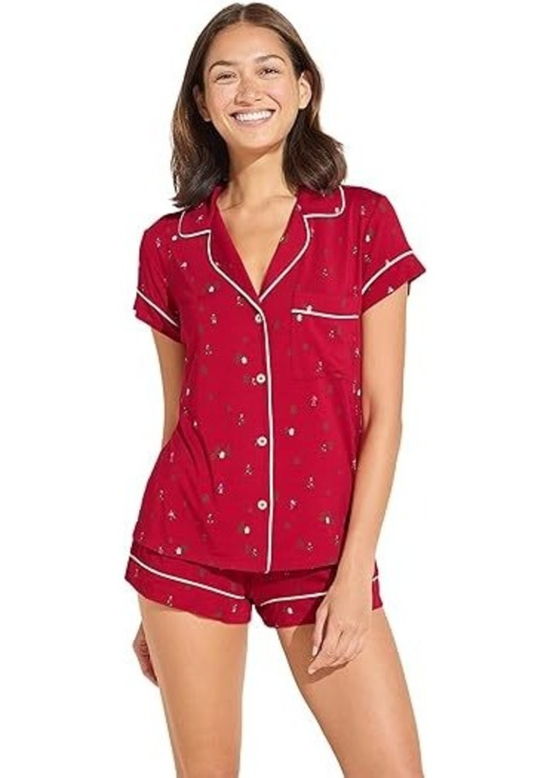 Eberjey Gisele Printed Shortie Pj Set