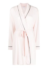 Eberjey Gisele Tuxedo contrast-trim robe