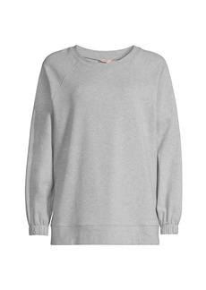 Eberjey Heathered Cotton-Blend Sweatshirt