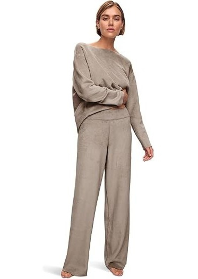 Eberjey Reversible Plush High-Waist Pants