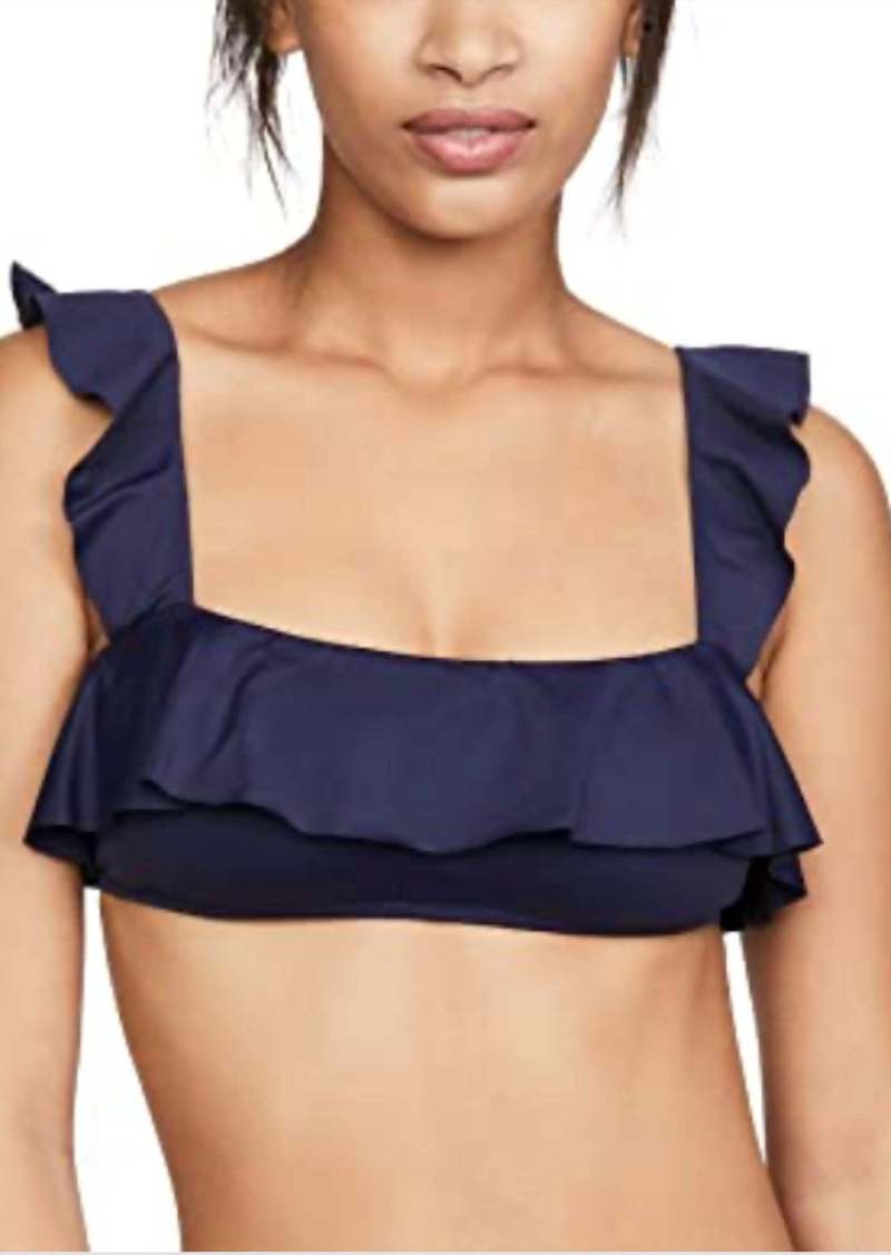 Eberjey So Solid Jane Bikini Top In Peacoat